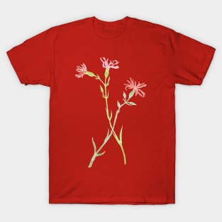 Vintage florals - Ragged Robin T-Shirt